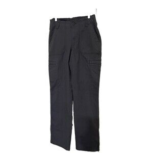 LL Bean Cargo Pants Gray Utility Straight Leg Pockets Outdoor Size 6